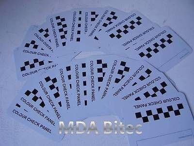 Pack of 20 Car Sprayer Colour Check Panels Metal Spray Out Card For Paint Match Colour Sample Cards