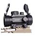 IORMAN Hunting Rifle Crossbow Red Dot 1 x 30mm Rifle Scope Red Green 3 Point Dot Reticle
