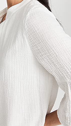 Monrow Women's Easy Mini Dress, Natural, White, L #TOP5