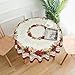 Aytipun Christmas Tablecloth Round 60 Inch Winter Floral Leaves Print Holiday Theme Decorative Table Cloth Seasonal Rustic Farmhouse for Indoor Party Kitchen Dinner Picnic Decor