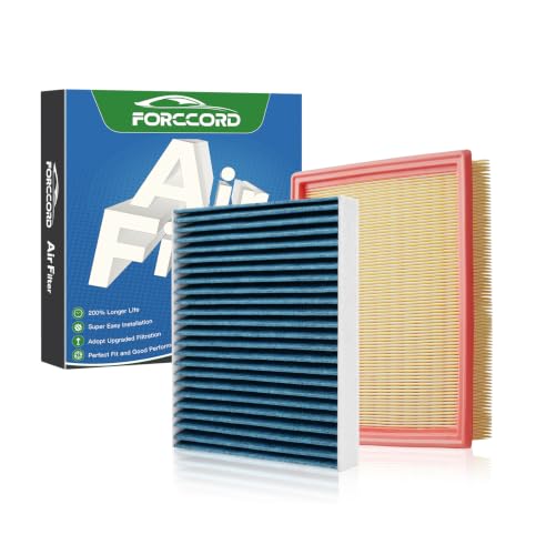 Image of Cabin & Engine Air Filter Kit for Nissan Pathfinder 2022-2026 (3.5L) | for Infiniti QX60 2022-2026 (3.5L), Replace #272775NA1A 16546-6TA0A, Air Filter Combo Replacement Car Accessories
