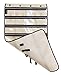 MISSLO Zippered Jewelry Organizer Hanging For Travel Home Storage 30 Zippered Pockets 17 Loops, Beige
