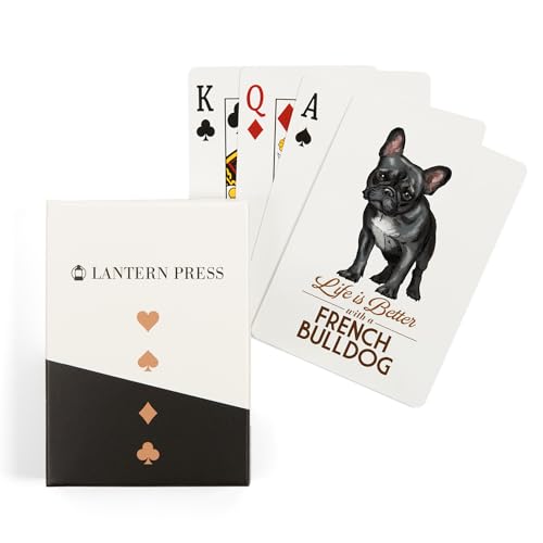 Baraja Póker French Bulldog 52 Cartas Tamaño Poker