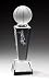 Male Basketball Optical Crystal Trophy Figure Laser Engraved Inside, Includes Peronalization
