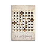 IIWERUW The Imitation Game Poster Wall Art Canvas Aesthetic 