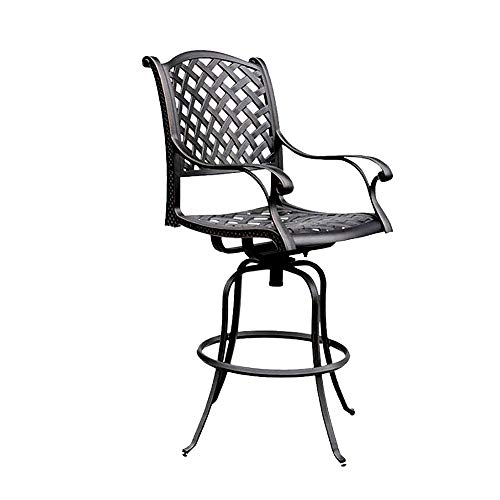 Nassau-Cast-Aluminum-Powder-Coated-5-Piece-Outdoor-Bar-Table-and-Chairs-Set-Desert-Bronze Nassau Cast Aluminum Powder Coated 5 Piece Outdoor Bar Table and Chairs Set Desert Bronze