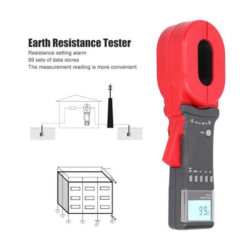 Testeur de résistance d'isolation et de terre à pince AMAZWI 0.01-1200 ohms