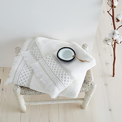 Pineapple Elephant Essuie-Mains en Coton avec Franges en Diamant Naturel Cover