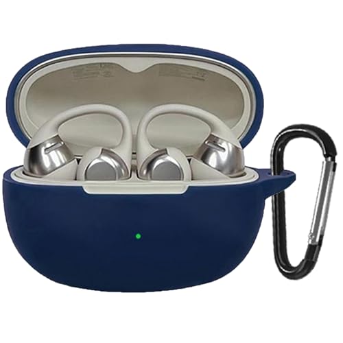 YAODLE For Shokz OpenDots ONE �p �P�[�X Shokz (�V���b�N�X) OpenDots ONE�ی�P�[�X �V���R���f�� �����[�d�\ �S�ʕی� �����h�~ �L�Y�h�~ �ϏՌ� �h�o �y�� ���[ �J���r�i�t��(�u���[)