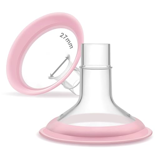 Miniatura 47 de Maymom MyFit Crater Series - Protector de pecho pequeño de 0.394 in con diseño de dos piezas compatible con piezas de bomba Medela; reemplazo de