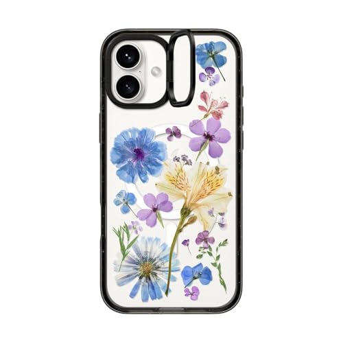 CASETiFY (P[XeBt@C) CpNgP[X iPhone 16 Plusp [LbNX^h / 6.6tB[g RpO[h3{̗ɑ΂ی/MagsafeΉ] - vXt[ - NAubN