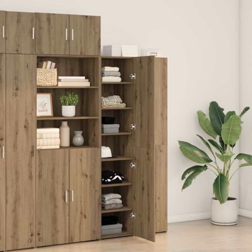 Armario alto de roble Artisan de diseño moderno y elegante acabado de madera 5