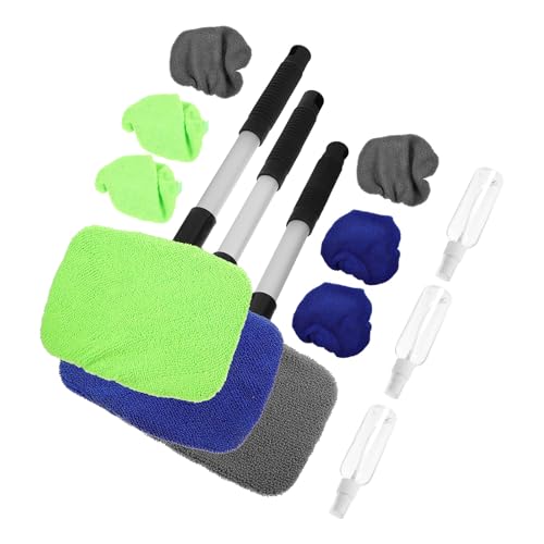 Kit de nettoyage en alliage d'aluminium avec raclette à vitre télescopique durable