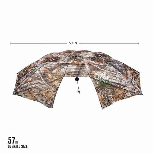 Allen Company Vanish Instant Roof Tree Stand - Large 57"W Umbrella - Durable and Portable Hunting Rain Cover - Hunting Concealment Gear and Accessories - Realtree Edge Camo