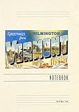 Vintage Lined Notebook Greetings from Wilmington, Vermont