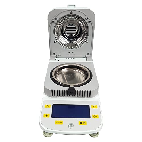 HQHAOTWU Lab Moisture Analyzer Moisture Meter Halogen Moisture Analyzer Digital Moisture Analyzer 110V