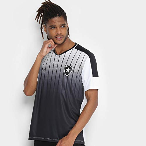 Camiseta Botafogo Strike Masculina - Branco+preto - P
