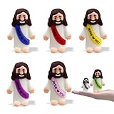 Anditoy 6 Pack Big Jesus Figures Rubber Jesus Toys to Hide and Seek Religious for Kids Girls Boys Sunday School Easter Basket Stuffers Fillers Gifts