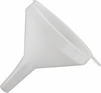 Winco Medium Plastic Funnel, 4-1/4 Inch Diameter White - Professional Kitchen Essential for Chefs & Home Cooks