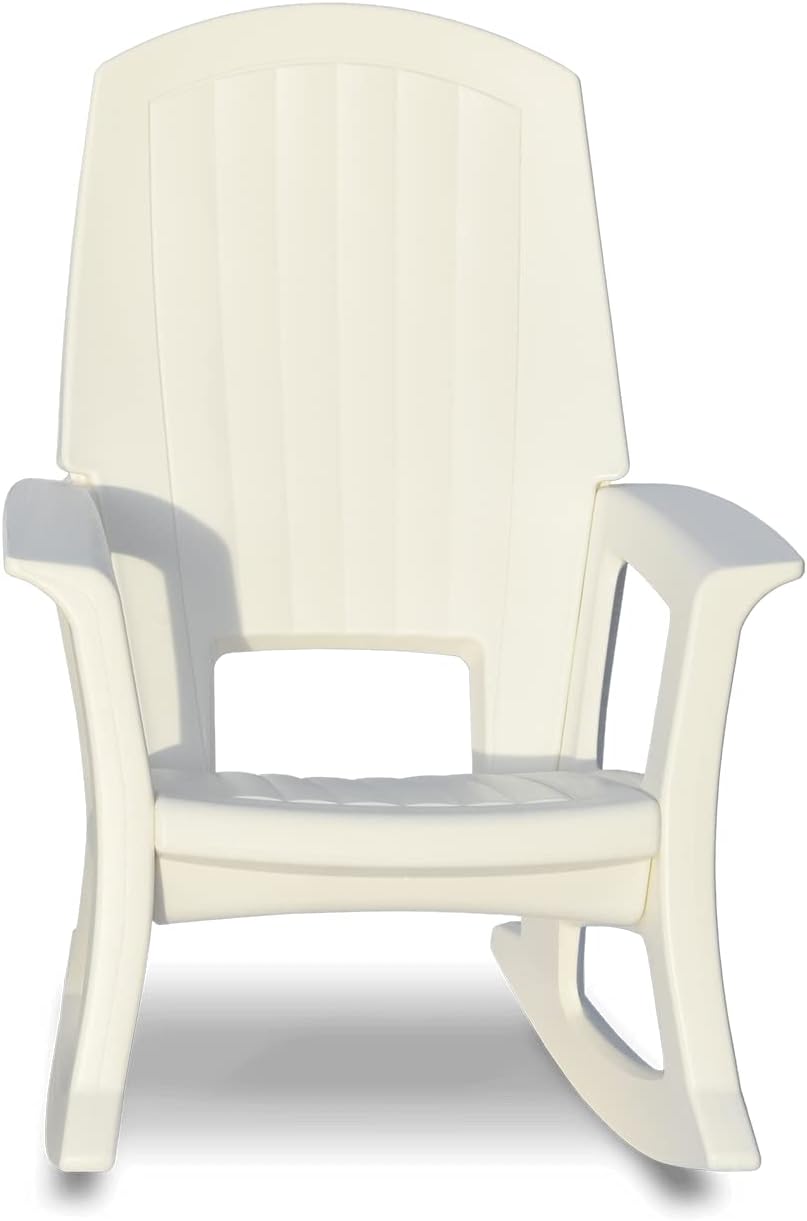 Semco Rockaway Heavy Duty All-Weather Outdoor Rocking Chair Plastics - White