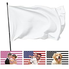 Pure white & No Custom, 3x5 FT