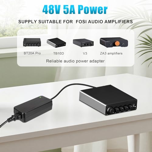 for Fosi Audio Power Supply Adapter, 48V 5A, Compatible with BT20A Pro, TB10D, V3, ZA3 Amplifiers by WeiYue - Image 2