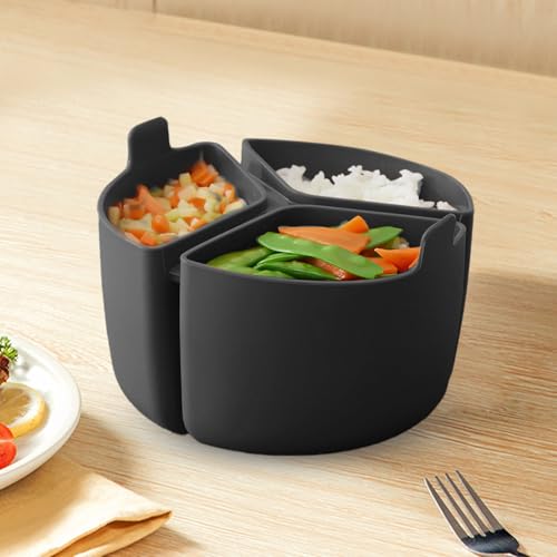 Liner de silicona para olla lenta con 3 compartimentos plegables 8