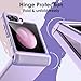 JETech Case for Samsung Galaxy Z Flip 5 2023 with Hinge Protection, Heavy Duty Rugged Protective Hard PC Phone Cover, Anti-Fingerprint Matte Finish (Light Purple)