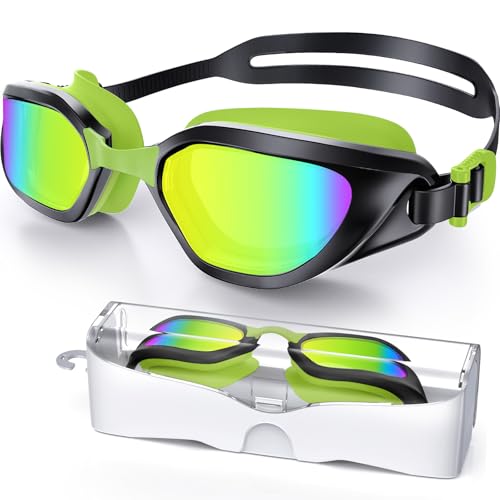 Vegemono Swimming Goggles Anti Fog Anti UV No Leakage For Men Women Youth