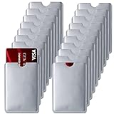 RFID Blocking Sleeves - RFID Card Holder Credit Card Protector for Identity Theft Protection (20)