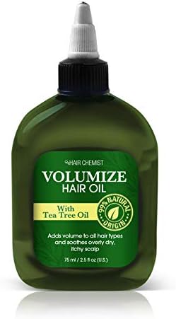 Hair Chemist Volumize Hair Oil with Tea Tree Oil 2.5 ounce (2-Pack)