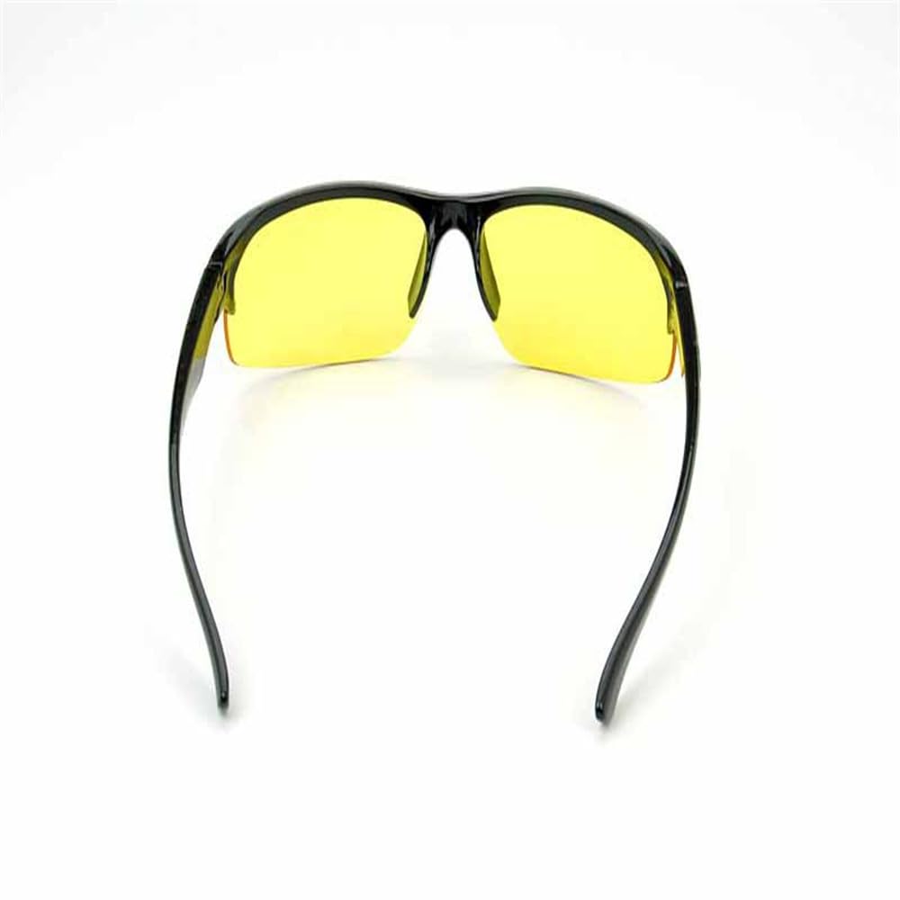 Occhiali da guida notturna da uomo con lenti gialle, occhiali da sole antiriflesso per la visione notturna da donna.
