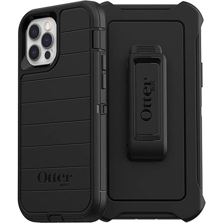 Coque iPhone 12 / 12 Pro OtterBox Defender antichoc noire