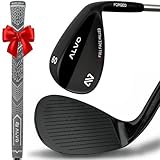 ALVO GOLF Stealth Black - Individual Wedges Golf Wedges 60 Degree - Wedge Mens Golf - Gap Wedge, Sand Wedge, lob Wedge Golf Club for Men - Premium Grip, Pitching Wedge for Men Right Hand