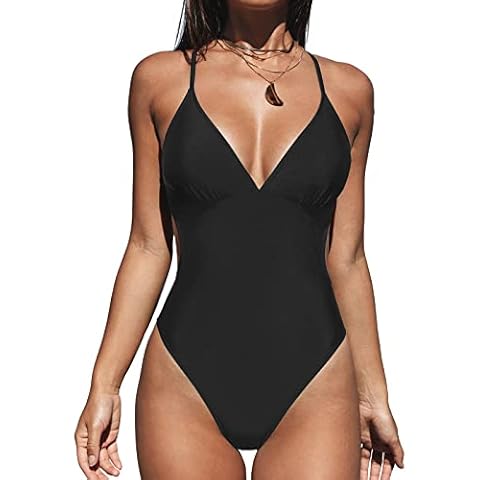 Maillot de Bain CUPSHE Noir XL Cover