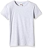 Gleichfarbiges Nackenband Fruit of the Loom Mädchen T-Shirt grau grau 9-11 Jahre