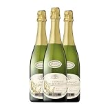 La Compagnie de Burgondie Caves de Marsigny Brut Crémant de Bourgogne Reserve 75 cl Weißer Sekt (Karton mit 3 Fla ...