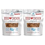 Farmland Traditions Filler Free Dogs Love Chicken Premium Jerky Treats for Dogs, 2 lbs. Total (2 Pack-1 lb. Each)