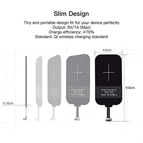 Image of Nillkin Magic Tag for Apple iPhone 5 / 5S / 6 /7 / 8 Converts Them for Qi Enabled Wireless Charging Lightning Port Short Version Charge Receiver Black Color