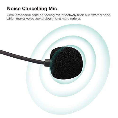 Ausdom 3.5Mm Wired Headset With Noise Cancelling Mic, Bh01 Pc Business Headset With Volume, Call Controls For Phone Laptop Computer Mac Iphone Call Center Home Office (With Y-Adapter) #TOP2