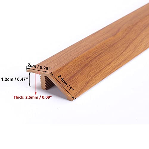 Profilé de transition pour sol avec finition grain de bois durable 140 cm - 3