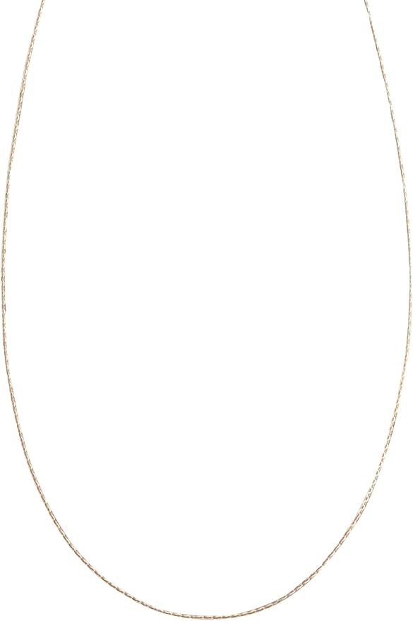 Amazon | [エテ] K18YG ミラーカットチェーン ネックレス 261052 FREE