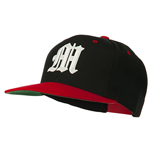 Image of e4Hats.com Old English M 3D Embroidered Snapback Cap