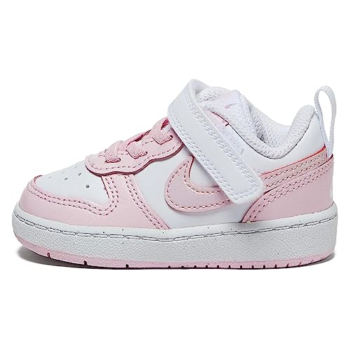 Image of Nike Boy's Court Borough Low 2 Se Sneaker, White Pink Foam, 21 EU