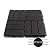Deck Tiles - Patio Pavers - Acacia Wood Outdoor Flooring - Interlocking Patio Tiles - 12"x12" (20 Pack) - Blue Bayou Finish - Checker Pattern Decking