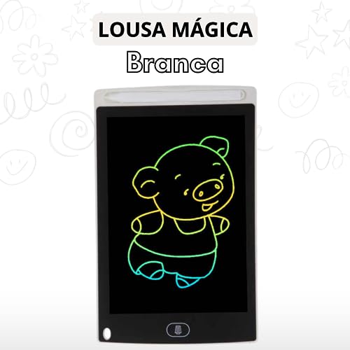 Lousa Mágica Infantil Grade Brinquedo Tablet Digital LCD Educativo Desenhar Escrever Tela Escrita Co