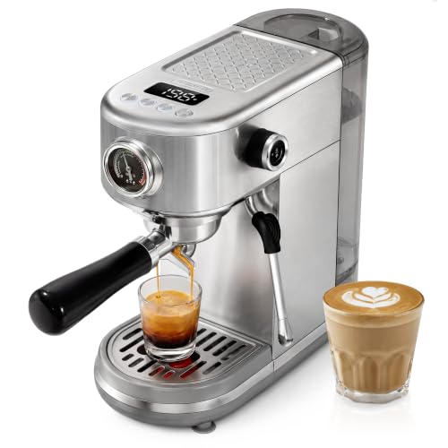 HIBREW H10B Programmierbare Espressomaschine mit LED-Display & Manometer