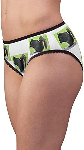 Gray Squirrel Panties, Gray Squirrel Underwear, Briefs, Cotton Briefs, Funny Underwear, Panties For Women