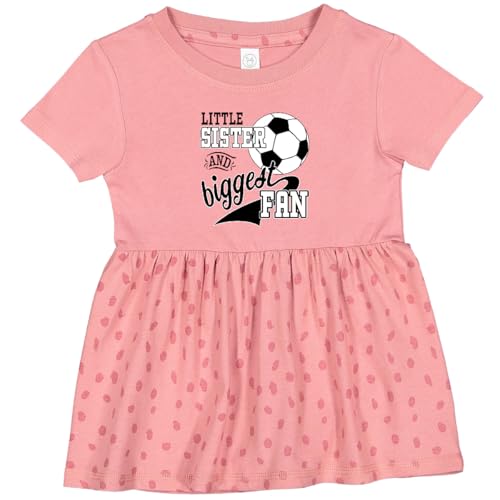 inktastic Little Sister and Biggest Fan- Soccer Player Infant Dress