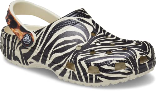Image of crocs Men Classic Clog (Bone and Multi Animal Color) UK Size-3 / M4